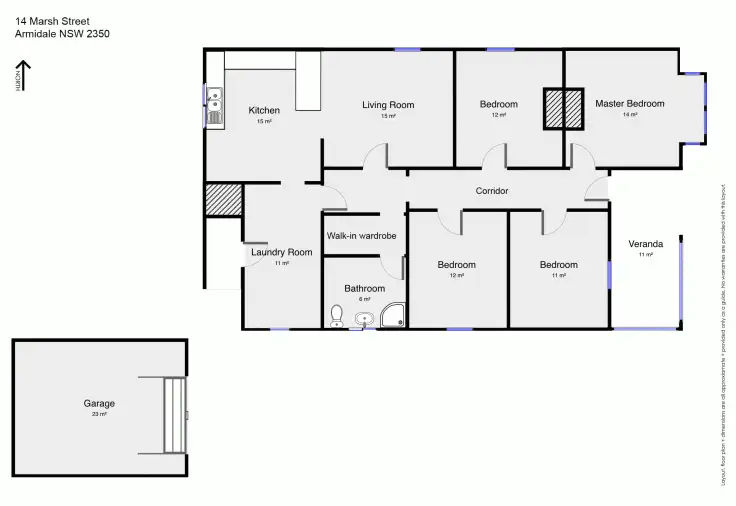 Floorplan of Homely house listing, 14 Marsh Street, Armidale NSW 2350