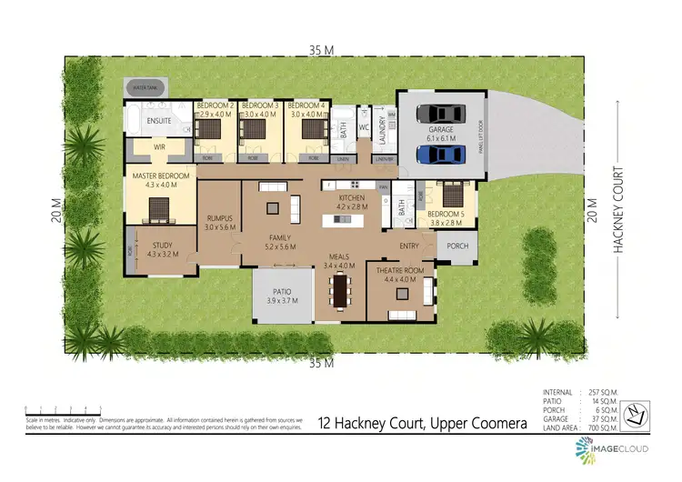 Floorplan of Homely house listing, 12 Hackney Court, Upper Coomera QLD 4209