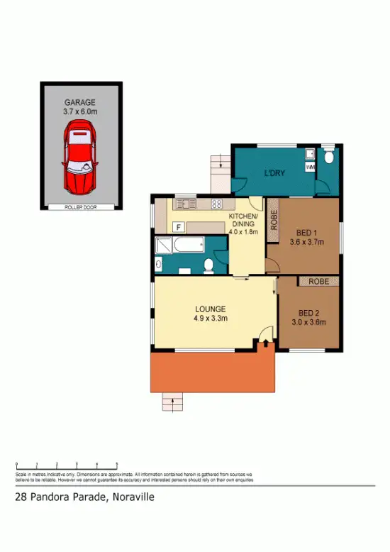 Floorplan of Homely house listing, 28 Pandora Parade, Noraville NSW 2263