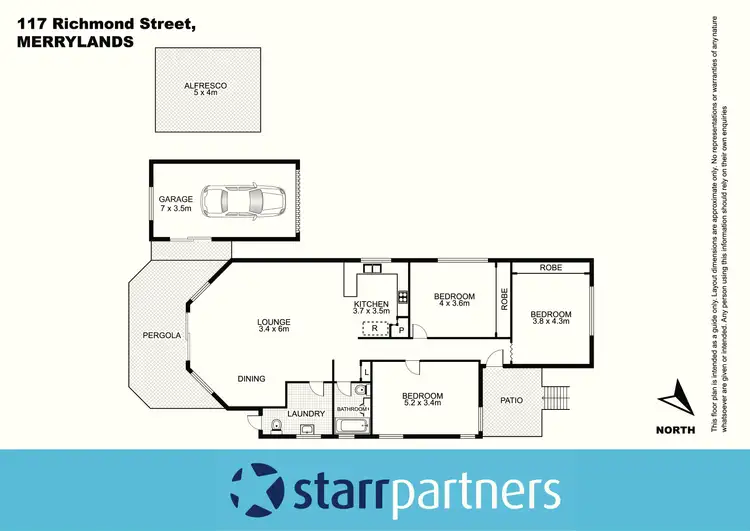 Floorplan of Homely house listing, 117 Richmond Street, Merrylands NSW 2160