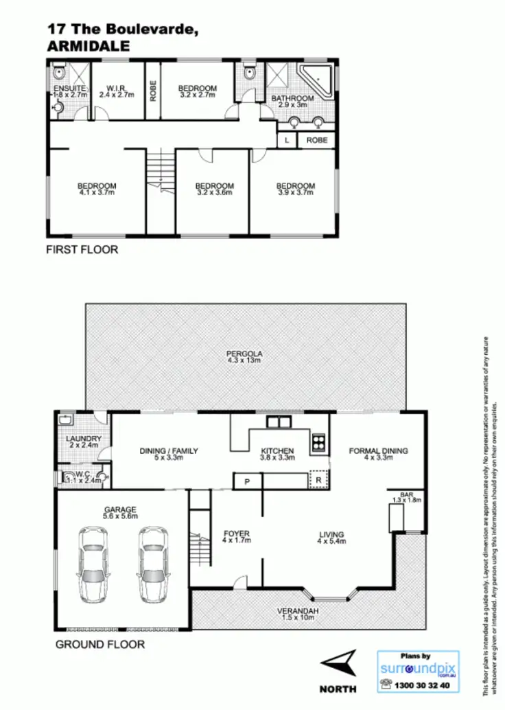 Floorplan of Homely house listing, 17 The Boulevarde, Armidale NSW 2350
