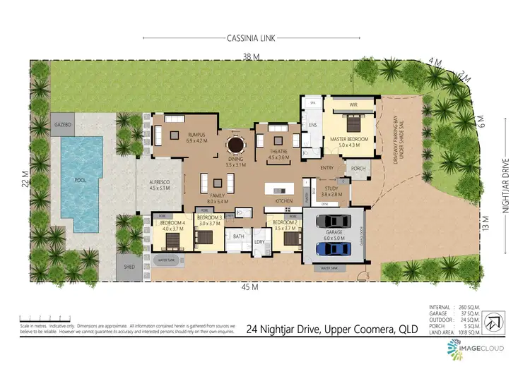 Floorplan of Homely house listing, 24 Nightjar Drive, Upper Coomera QLD 4209