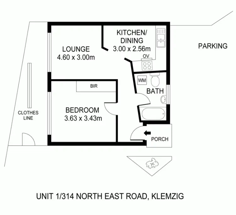 Floorplan of Homely house listing, 1/314 North East Road, Klemzig SA 5087