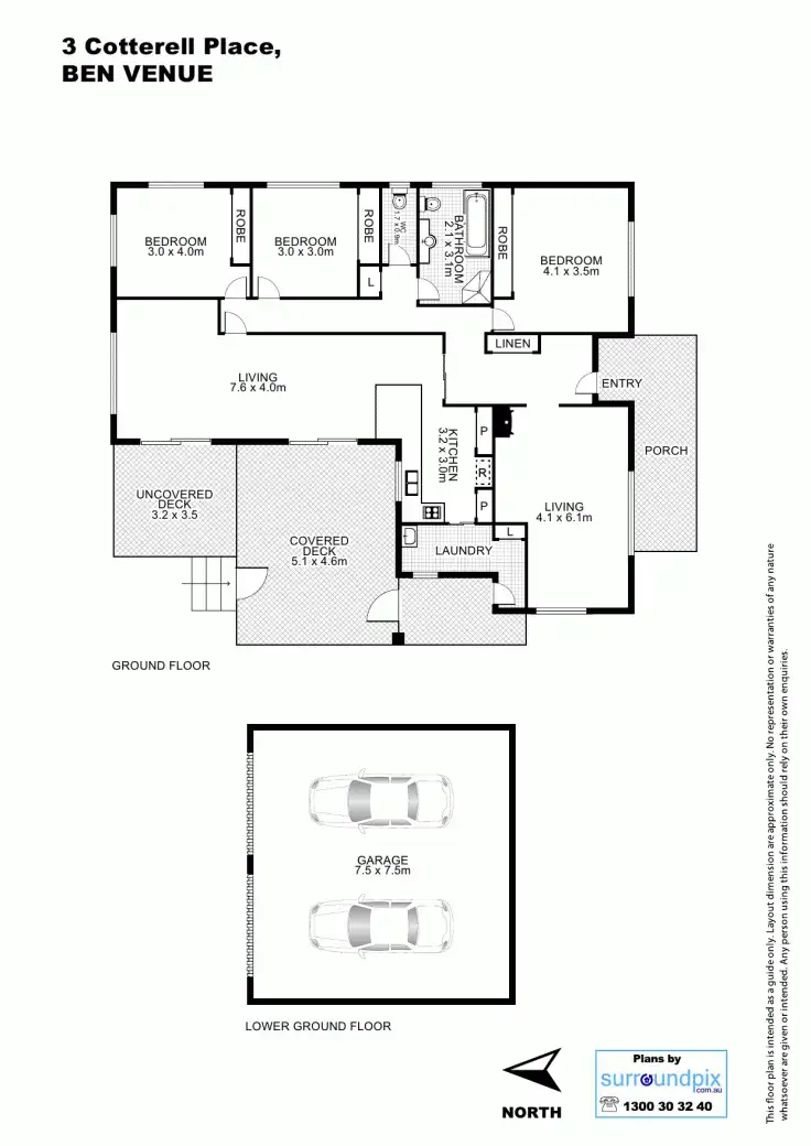 Floorplan of Homely house listing, 3 Cotterell Place, Armidale NSW 2350