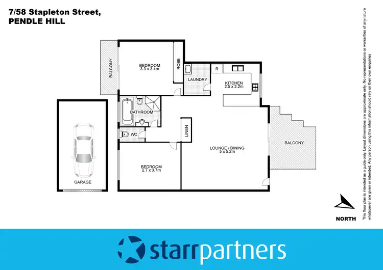 Floorplan of Homely unit listing, 7/58-60 Stapleton Street, Pendle Hill NSW 2145