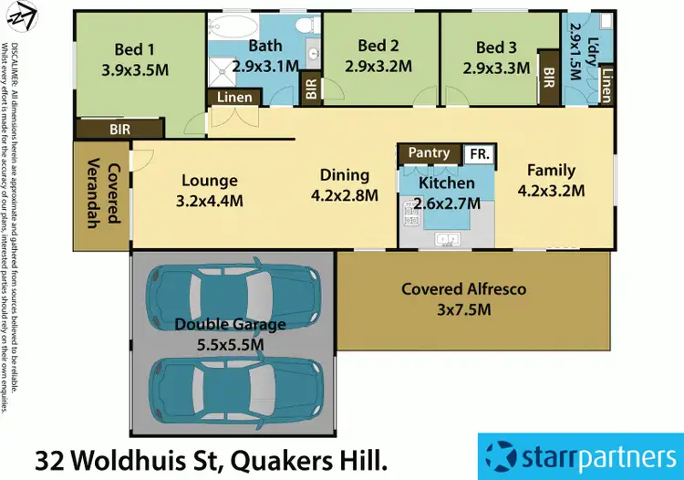 Floorplan of Homely house listing, 32 Woldhuis Street, Quakers Hill NSW 2763