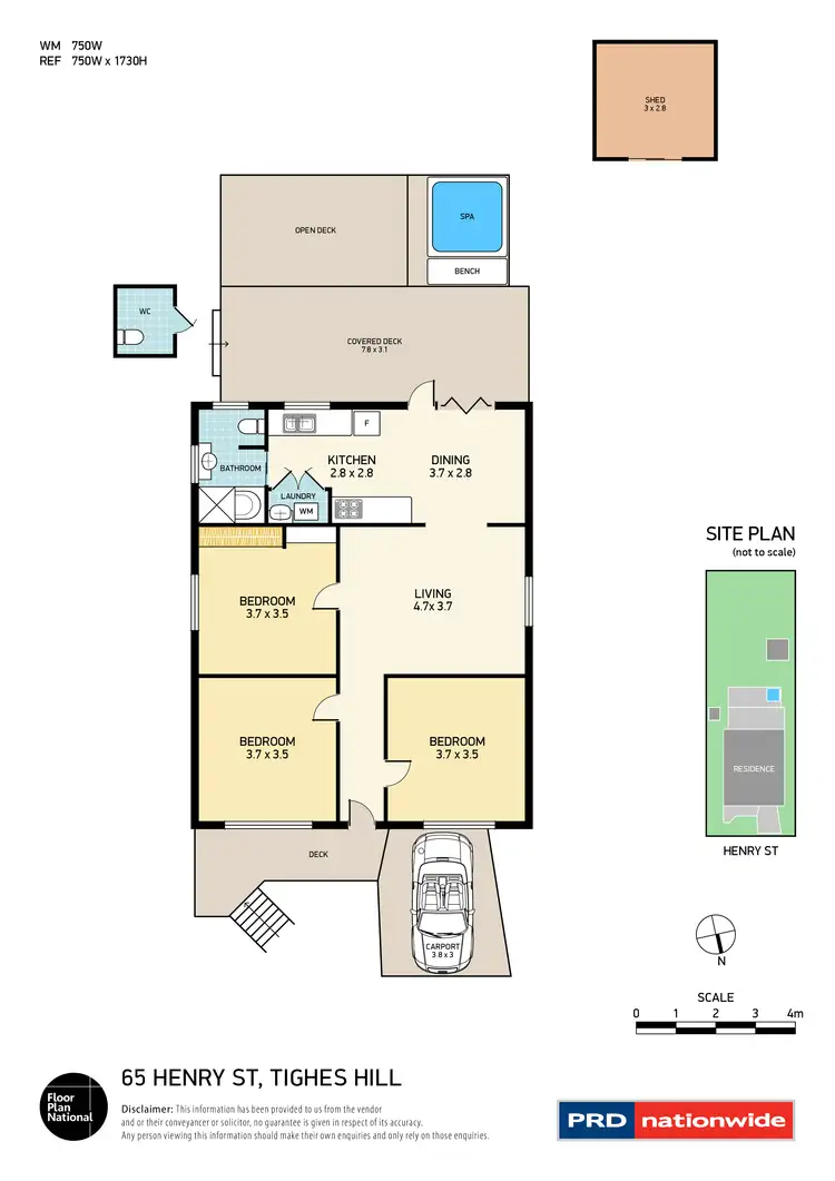Floorplan of Homely house listing, 65 Henry Street, Tighes Hill NSW 2297