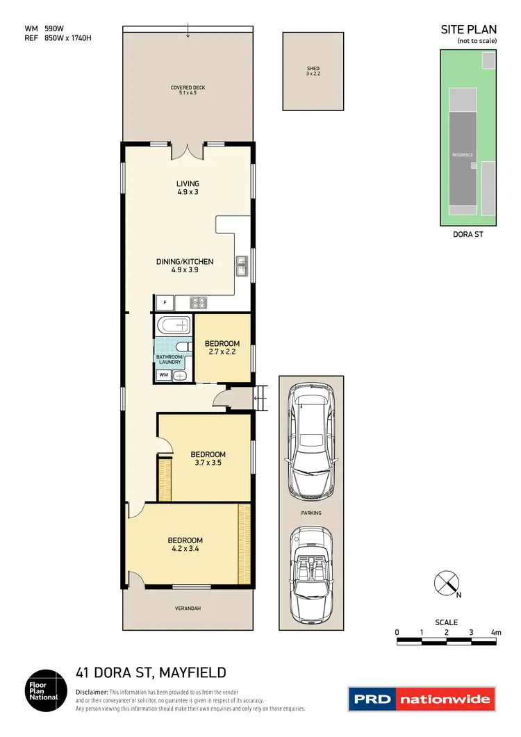 Floorplan of Homely house listing, 41 Dora Street, Mayfield NSW 2304
