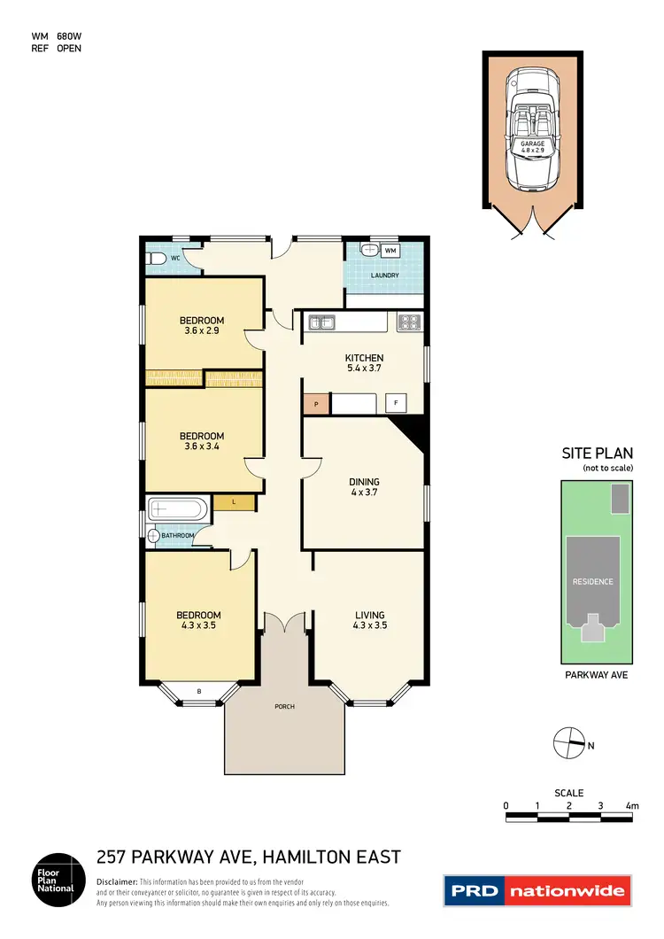 Floorplan of Homely house listing, 257 Parkway Avenue, Hamilton East Old NSW 2303