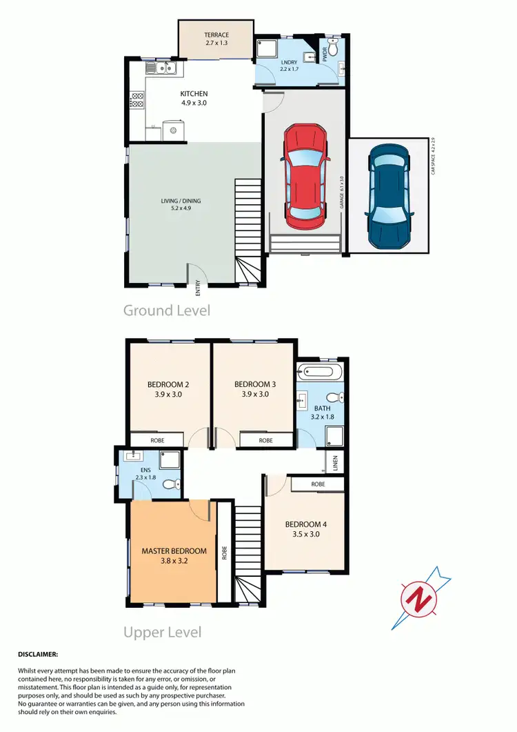 Floorplan of Homely townhouse listing, 1/2A Federal Road, Seven Hills NSW 2147