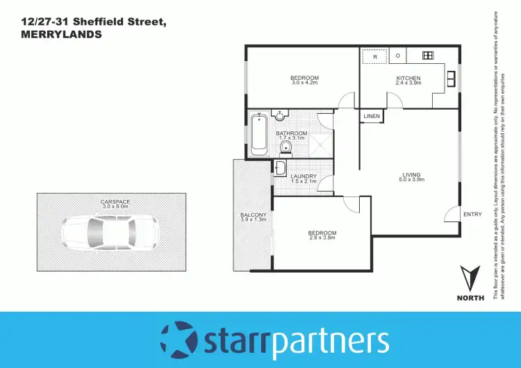 Floorplan of Homely unit listing, 12/27-31 Sheffield Street, Merrylands NSW 2160