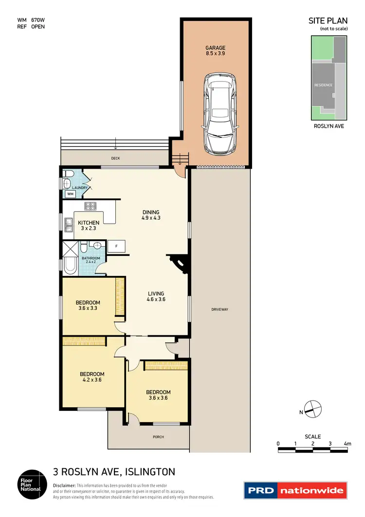 Floorplan of Homely house listing, 3 Roslyn Avenue, Islington NSW 2296