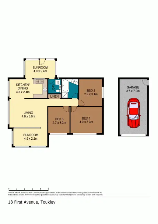 Floorplan of Homely house listing, 18 First Avenue, Toukley NSW 2263