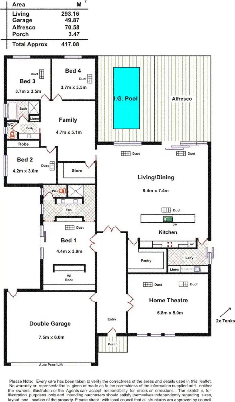 Floorplan of Homely house listing, Lot 4 Port Parham Road, Dublin SA 5501