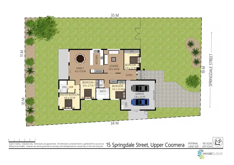 Floorplan of Homely house listing, 15 Springdale Street, Upper Coomera QLD 4209