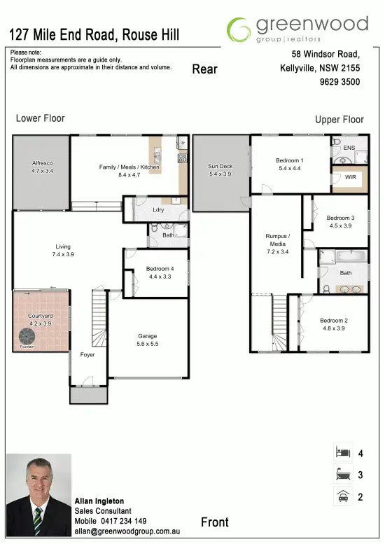 Floorplan of Homely house listing, 127 Mile End Road, Rouse Hill NSW 2155