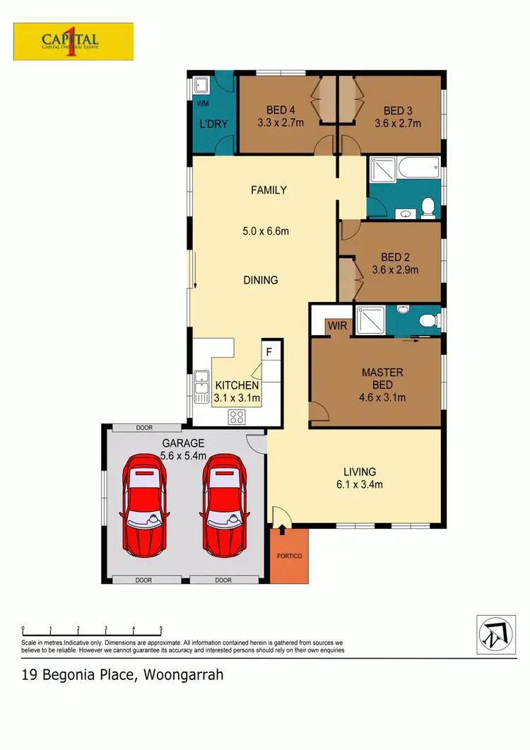 Floorplan of Homely house listing, 19 Begonia Place, Woongarrah NSW 2259