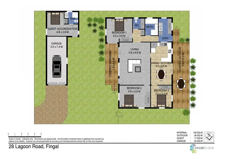 Floorplan of Homely house listing, 28 Lagoon Road, Fingal Head NSW 2487