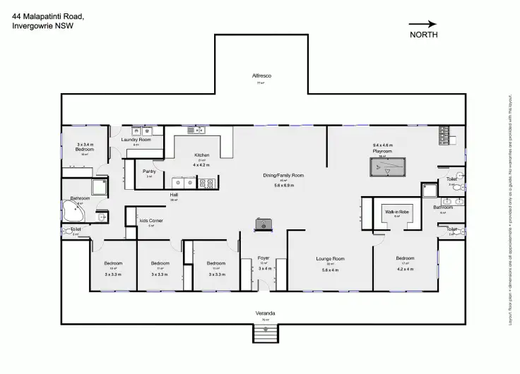 Floorplan of Homely house listing, 44 Malapatinti Lane, Armidale NSW 2350