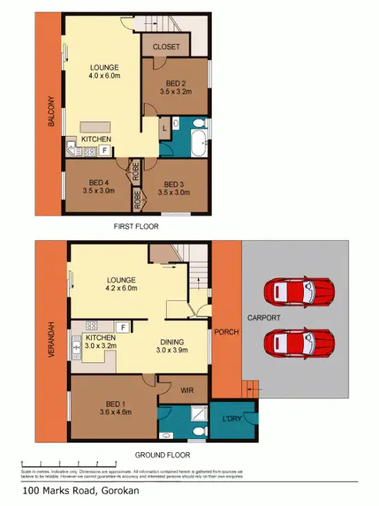 Floorplan of Homely house listing, 100 Marks Road, Gorokan NSW 2263