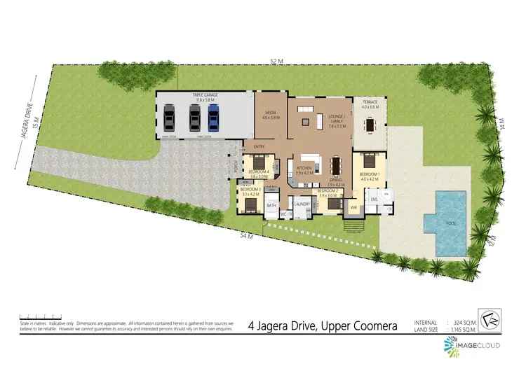 Floorplan of Homely house listing, 4 Jagera Drive, Upper Coomera QLD 4209