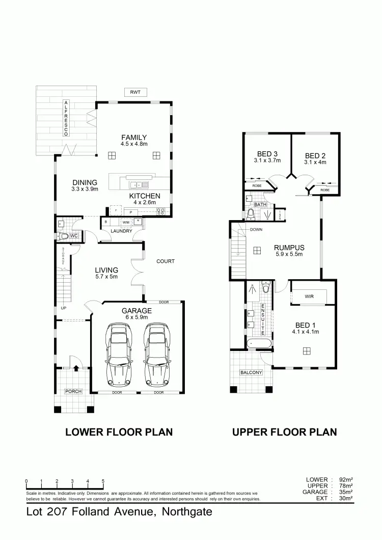 Floorplan of Homely house listing, 203 Folland Avenue, Northgate SA 5085