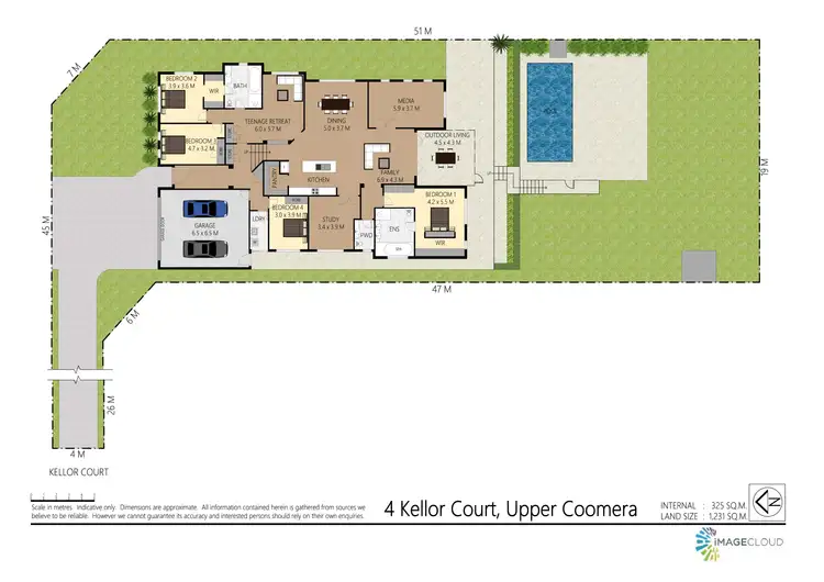 Floorplan of Homely house listing, 4 Kellor Court, Upper Coomera QLD 4209