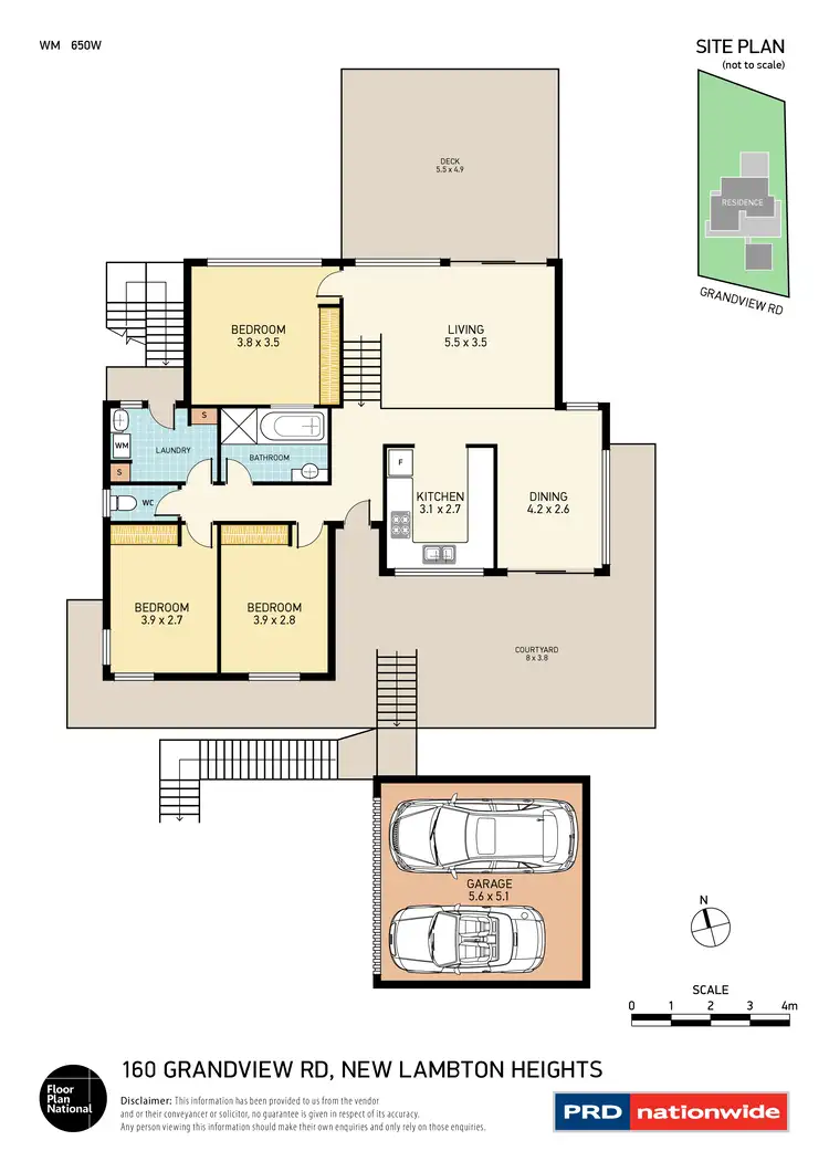Floorplan of Homely house listing, 160 Grandview Road, New Lambton Heights NSW 2305