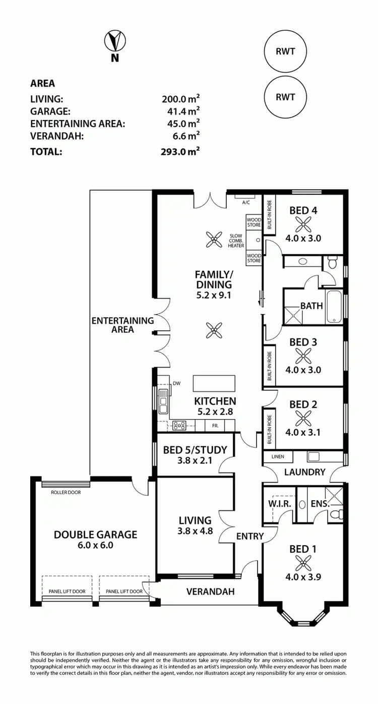 Floorplan of Homely house listing, 40 Shakes Road, Nairne SA 5252