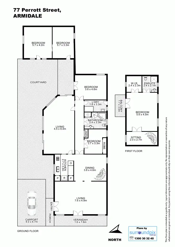 Floorplan of Homely house listing, 77 Perrott Street, Armidale NSW 2350