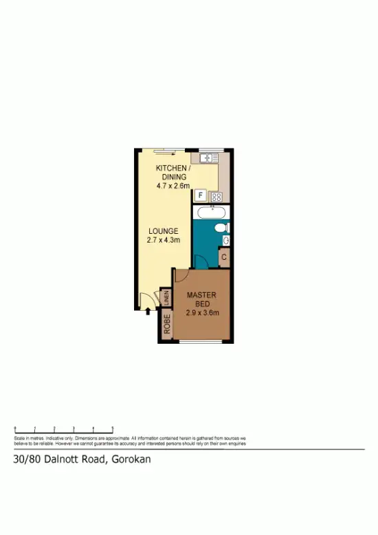 Floorplan of Homely unit listing, 30/80 Dalnott Road, Gorokan NSW 2263