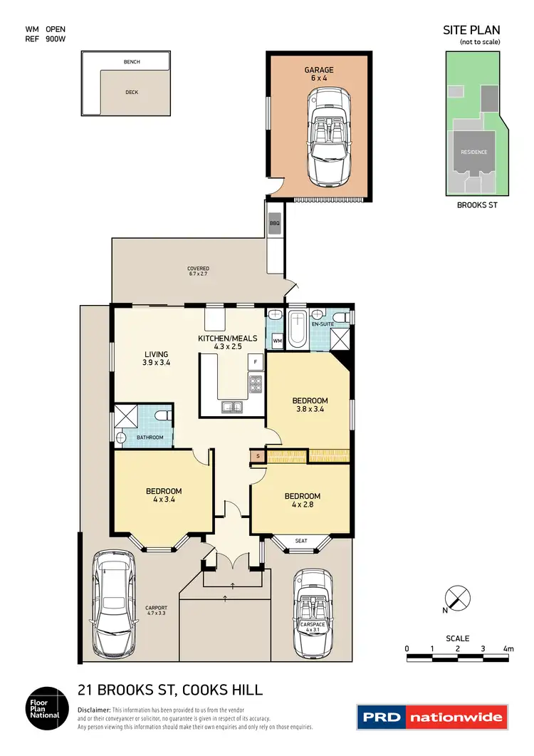 Floorplan of Homely house listing, 21 Brooks Street, Cooks Hill NSW 2300