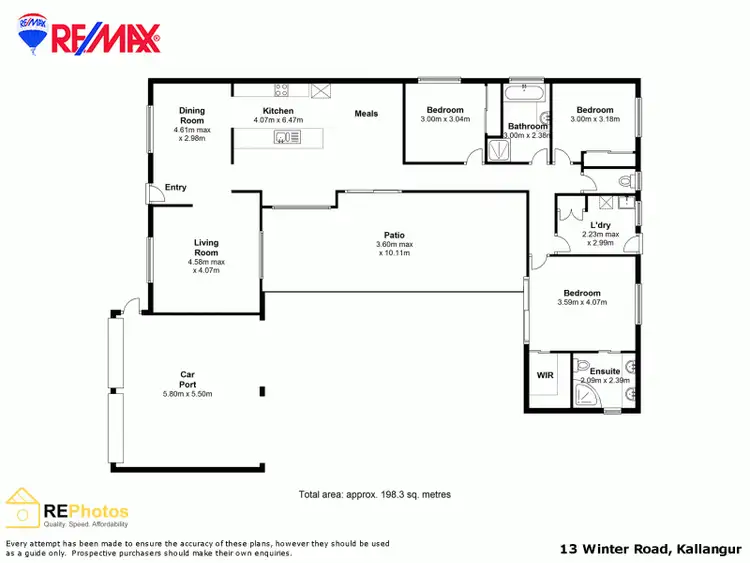 Floorplan of Homely house listing, 13 Winter Rd, Kallangur QLD 4503