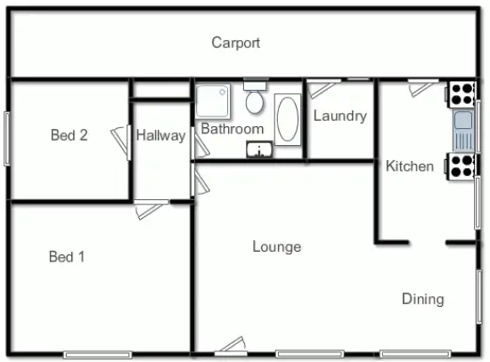 Floorplan of Homely rural property listing, 426 Nottingham Road, Wee Jasper NSW 2582