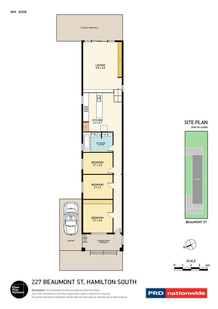 Floorplan of Homely house listing, 227 Beaumont Street, Hamilton South NSW 2303