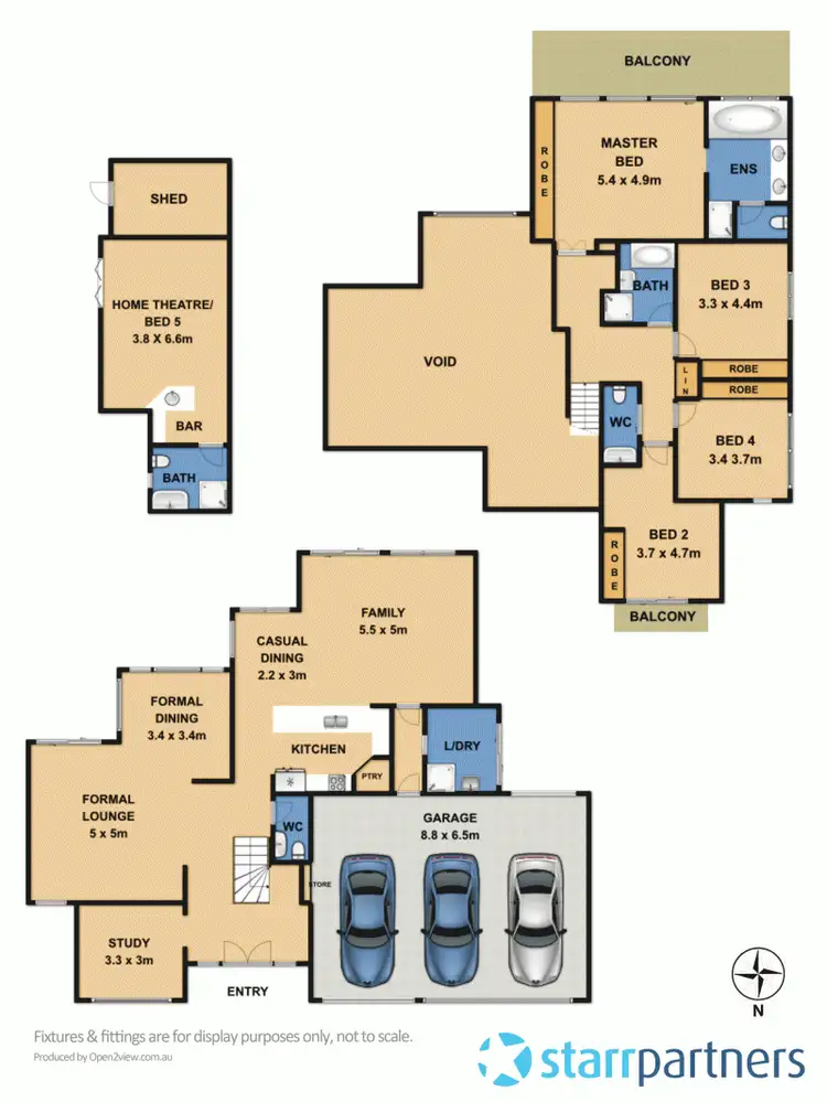 Floorplan of Homely house listing, 12 Waterfall Crescent, Bella Vista NSW 2153