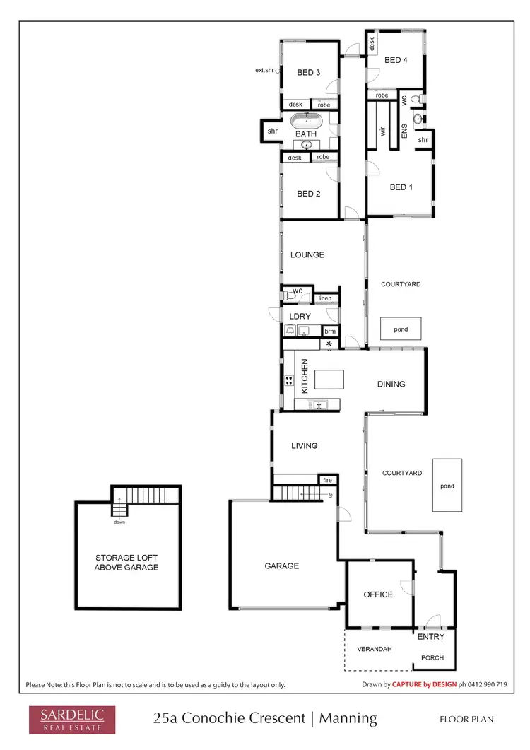 Floorplan of Homely house listing, 25a Conochie Crescent, Manning WA 6152