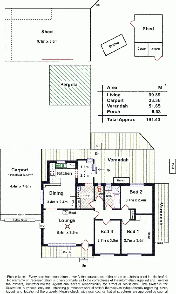 Floorplan of Homely house listing, 22 Montacute Street, Elizabeth Downs SA 5113