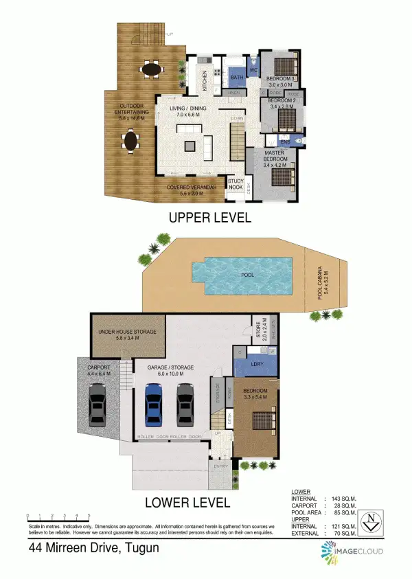 Floorplan of Homely house listing, 44 Mirreen Drive, Tugun QLD 4224