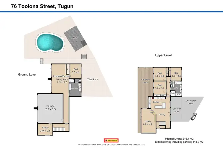 Floorplan of Homely house listing, 76 Toolona Street, Tugun QLD 4224