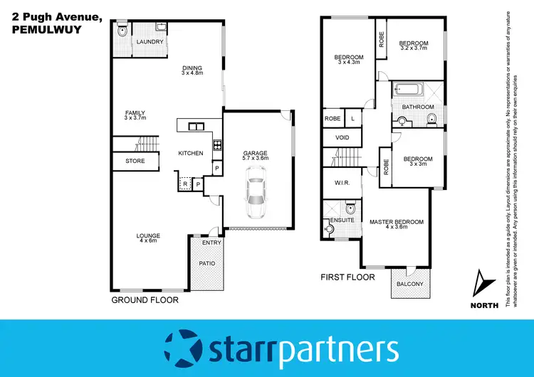 Floorplan of Homely house listing, 2 Pugh Avenue, Pemulwuy NSW 2145