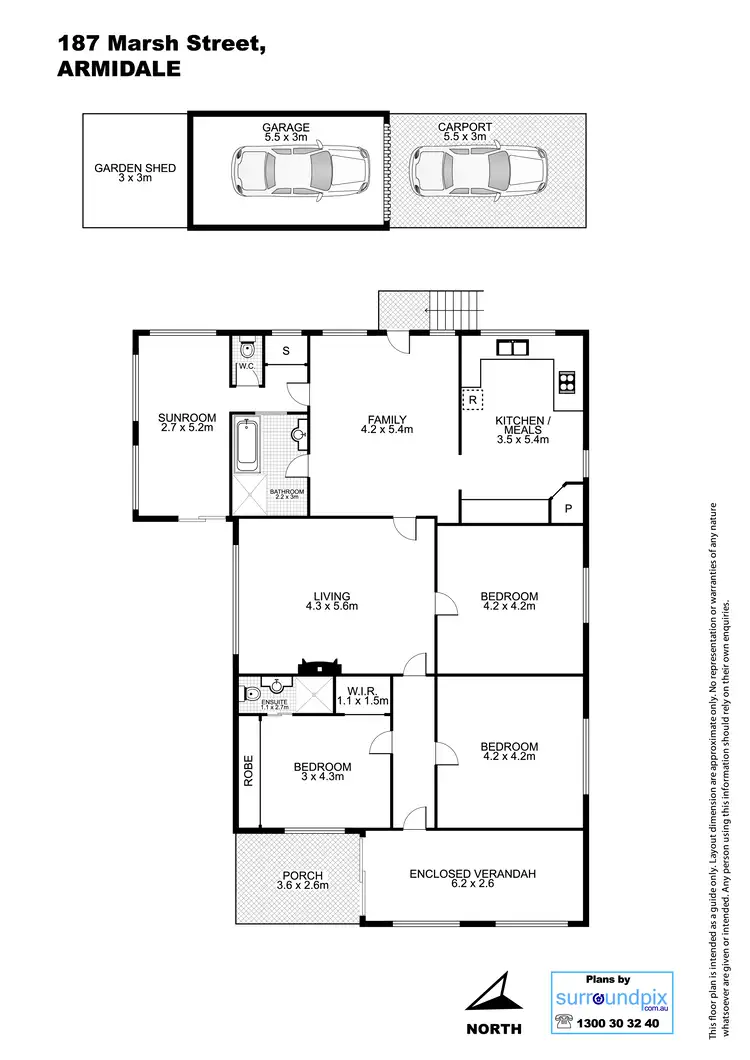 Floorplan of Homely house listing, 187 Marsh Street, Armidale NSW 2350
