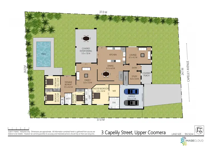Floorplan of Homely house listing, 3 Capelily Street, Upper Coomera QLD 4209