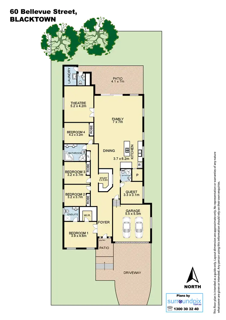 Floorplan of Homely house listing, 60 Bellevue Street, Blacktown NSW 2148