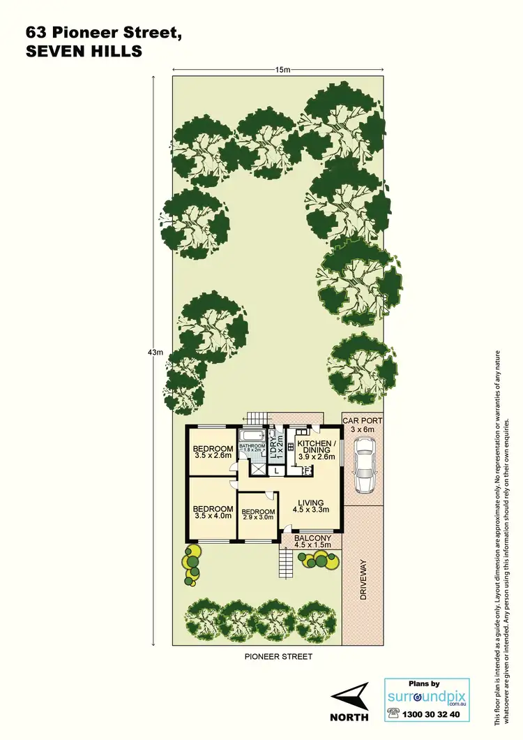 Floorplan of Homely house listing, 63 Pioneer Street, Seven Hills NSW 2147