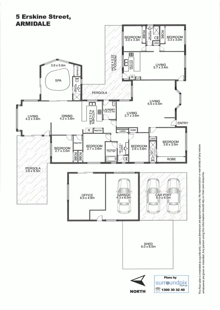 Floorplan of Homely house listing, 5 Erskine Street, Armidale NSW 2350