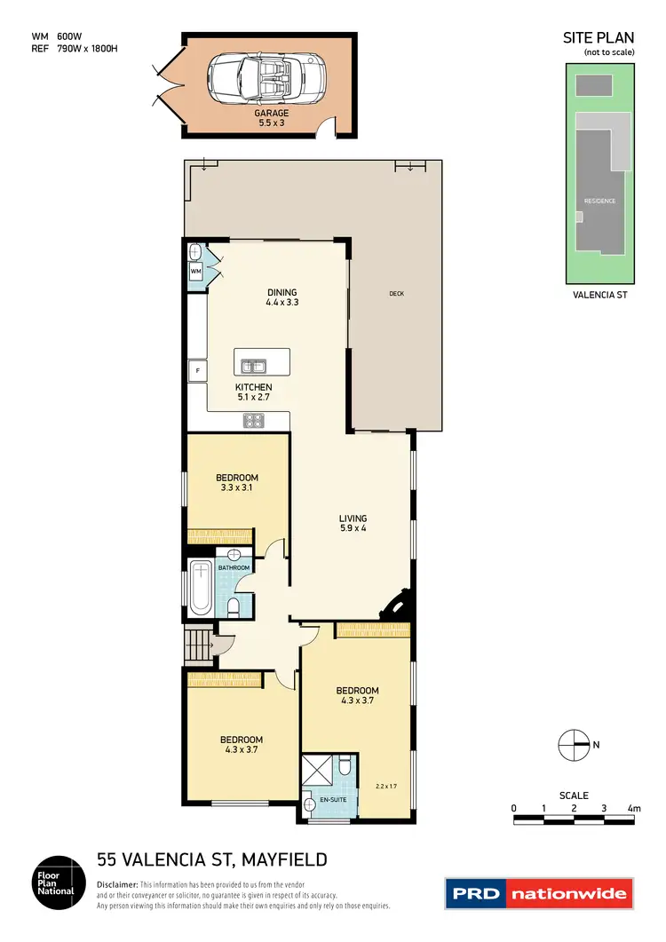 Floorplan of Homely house listing, 55 Valencia Street, Mayfield NSW 2304