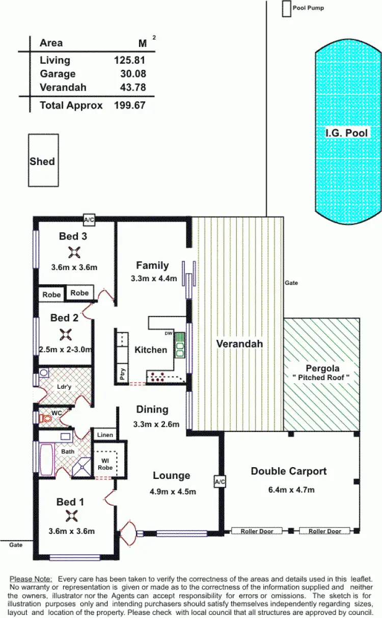 Floorplan of Homely house listing, 68 Fairbanks Drive, Paralowie SA 5108