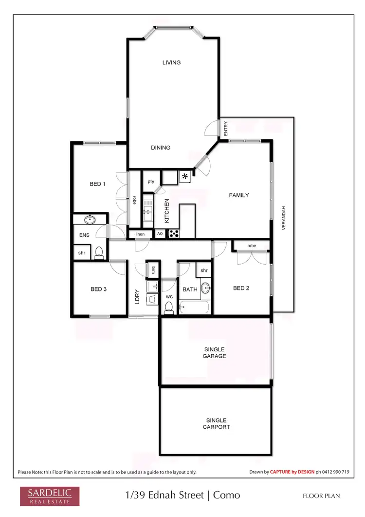 Floorplan of Homely house listing, 1/39 Ednah Street, Como WA 6152