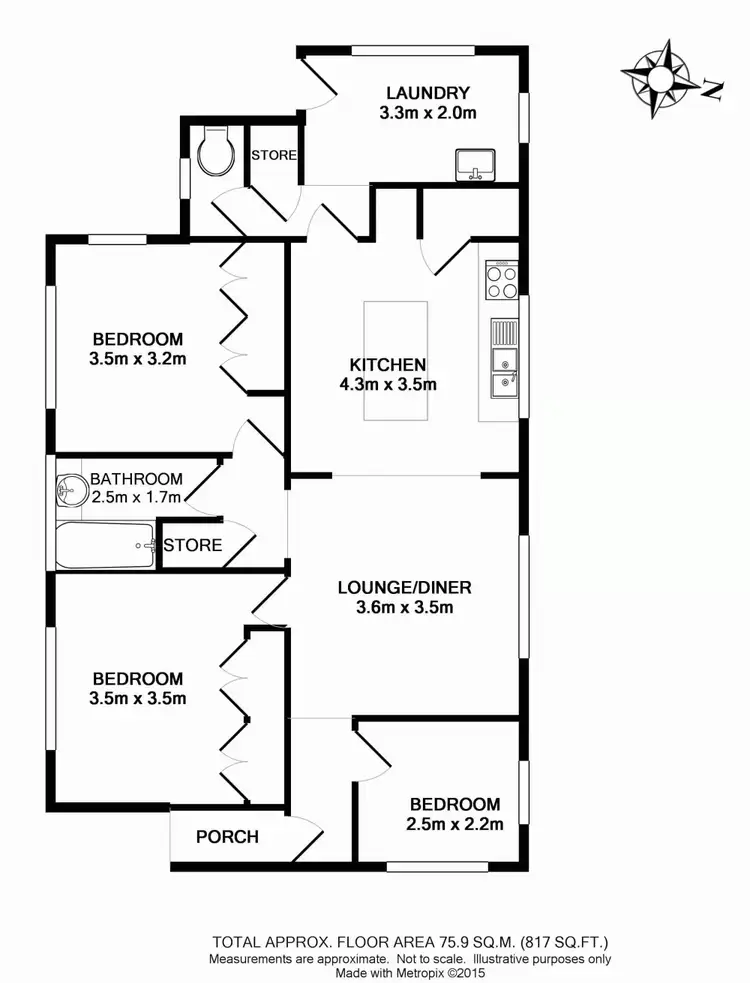 Floorplan of Homely house listing, 19 Priest Street, Rockville QLD 4350